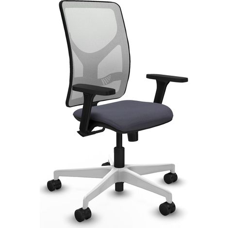 Silla de oficina piqueras y crespo Motilla blanco malla (1/2)