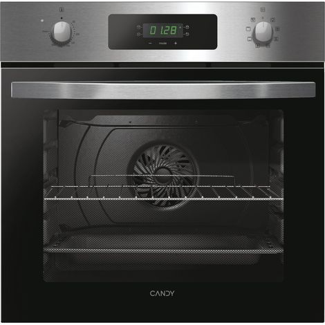 Candy – Four traditionnel encastrable 60L 56cm catalyse inox – Programmateur Timer Touch – Nettoyage par catalyse – Classe énergétique A+