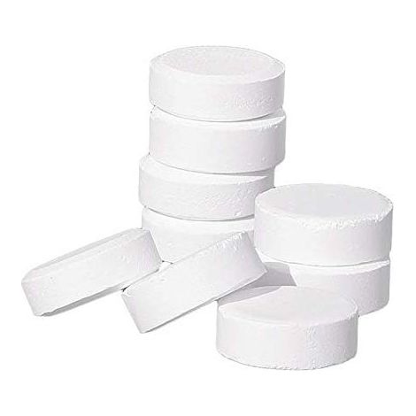 Paquet de 50 pastilles de chlore pour piscines, accessoires pour piscines (1/4)