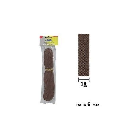 Cinta Persiana Wolfpack Marrón 18 mm. Rollo 6 Metros (1/3)