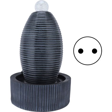 Vase chinoise en résine, fontaine d'eau décorative Feng Shui pour bureau et maison, prise EU 220V, décoration de table