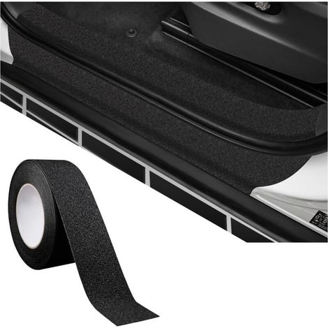 Bande Protection De Seuil De Porte, Universel Autocollant PEVA Protecteur Pare-Chocs, Anti-Rayures Autocollant Seuil Porte Voiture Film Protection Voiture pour Autos SUVs PKWs(Noir) (1/5)
