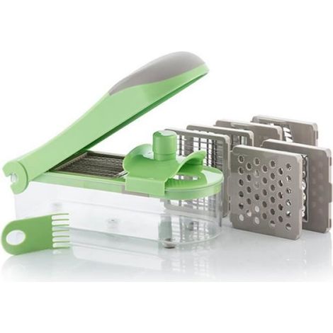 Coupe-légumes manuel - - CHOPPIE EXPERT - 7 en 1 - Design contemporain - Accessoires inclus (1/4)