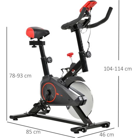Support vélo d'appartement entraînement à domicile Home Trainer cyclisme 85 x 46 x 114 cm (1/5)