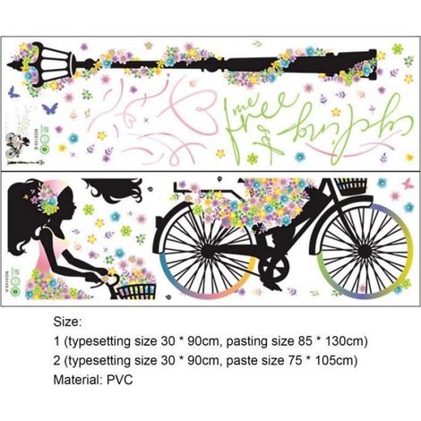 STICKERS - LETTRES ADHESIVES Autocollants muraux décoratifs autoadhésifs, autocollants muraux style-11 (1/4)