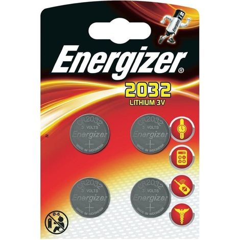 Blister de 4 Piles Lithium CR2032 3V ENERGIZER