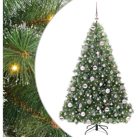 Sapin de Noël,Arbre de Noël artificiel avec 300 LED Vert 180 cm PE et PVC CFW31836 (1/5)