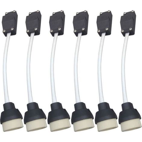 Portalampada GU10, connettore per portalampada, adattatore per LED e alogene, base in ceramica e morsettiera- (1/4)