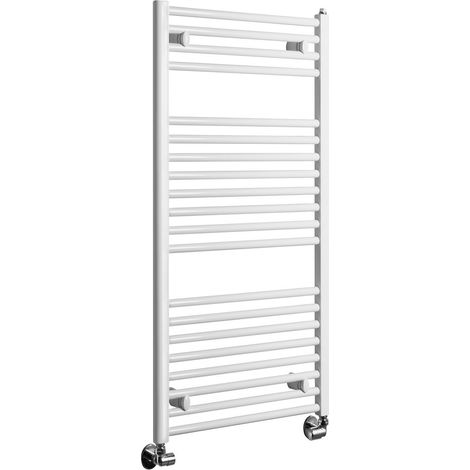 Radiateur de salle de bain DIRECT avec raccordement latéral 450x960 mm, blanc (1/3)