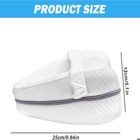 Oreiller Pour Jambes - Mousse A Memoire De Forme - Pour Dormir Sur Le Cote - Soulage Lombalgie Et Sciatique - 1 Piece (1/5)
