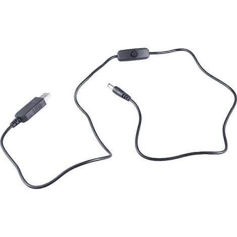 Câble de charge USB vers DC 5,5 x 2,1 mm mâle-mâle de 100 cm de long (1/4)