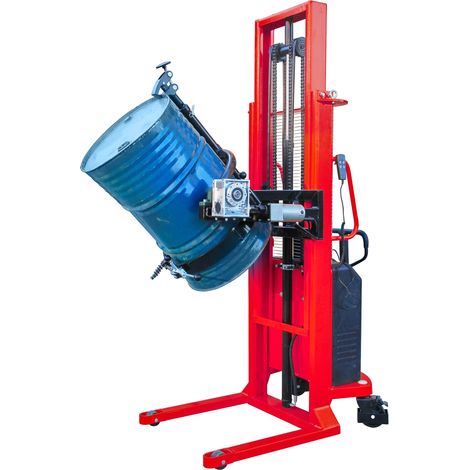 Gerbeur retourneur de fût 450 kg - Hauteur de levage 1500 mm - Levage et basculement électriques précis MW Tools VTLA450E