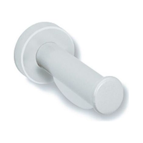 Portarrollos SERIE 801 cilíndrico con roseta blanca