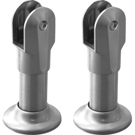Support de séparation WC en acier inoxydable pour urinoir mural et pieds de toilettes - Pieds antidérapants anti-rayures avec charge élevée (1/5)