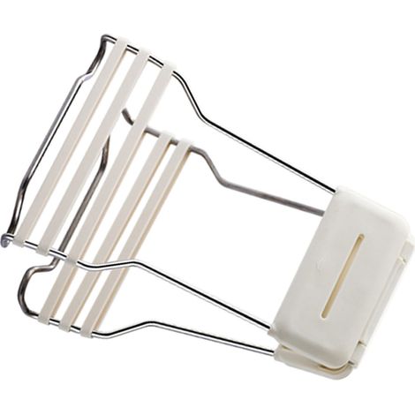Pince à bol de cuisine en acier inoxydable, lève-plats chauds, pince anti-brûlure avec bandes de silicone, gris et blanc (1/5)