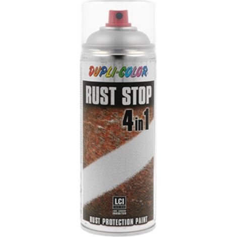 Pintura antioxidante spray rust stop 400 ml ral 9006 plata