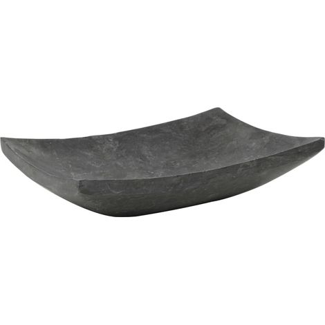 Maison Exclusive - Waschbecken 50x35x12 cm Marmor Schwarz