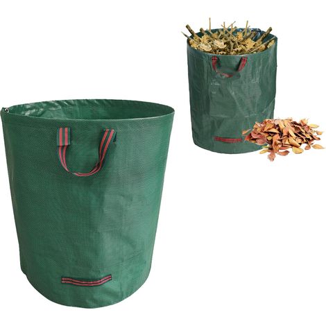 Sacs de Jardin, Sac Jardinage Déchets, Sac Déchets Verts, Sacs Jardin Autoportant, Sacs à Déchets de Jardin, Sac de Jardin Pliable avec Poignées de Transport, Sac à Déchets de Jardin Sac, 120L (1/5)