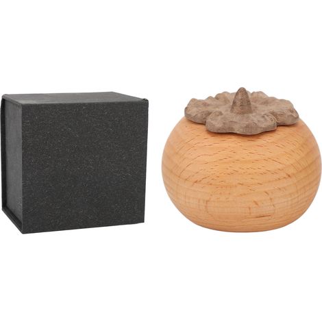 Aromatherapie-Diffusor in Form einer Kaki, elegantes Rosenholz-Design, tragbar – ideal als Geschenk oder Dekoration