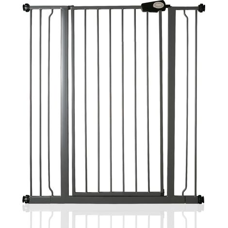 Bettacare Child and Pet Gate, 94.3cm - -101.9cm, Slate Grey, Extra Tall Gate 104cm in Height, Pressure Fit Stair Gate