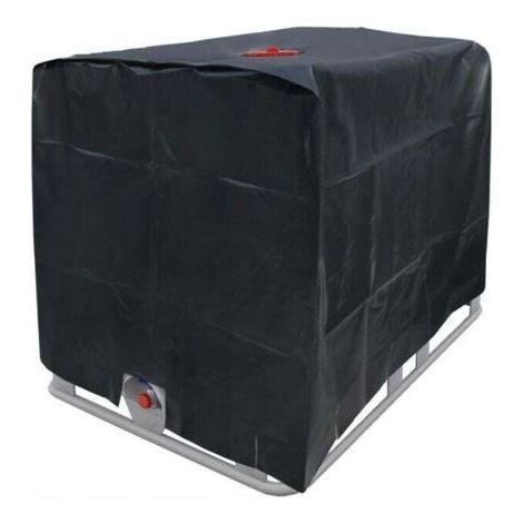 Bache de réservoir d'eau, Bache pour Cuve 1000 L IBC, Anti-poussiére Anti-UV Anti-Pluie (116 x 100 x 120 cm) (1/4)