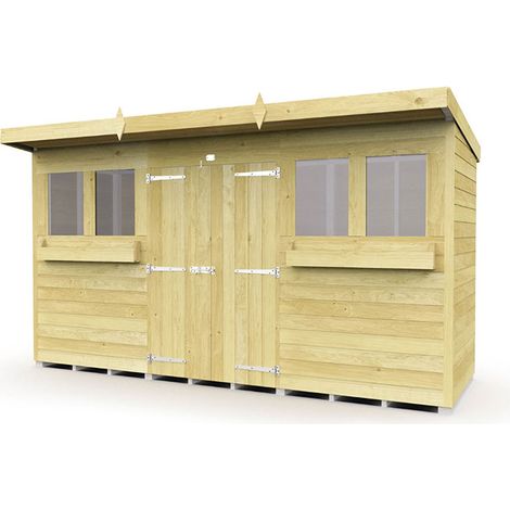 12 x 4 Pent Summer Shed