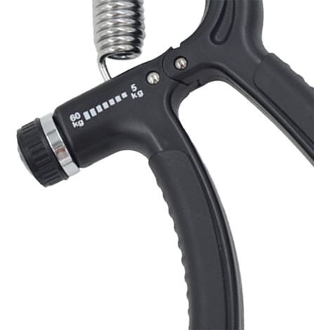 Verstellbarer Widerstand für die Hand von 5 bis 60 kg (11 bis 132,3 lb) mit kleinen Griffen, für Männer, schwarz. (1/5)
