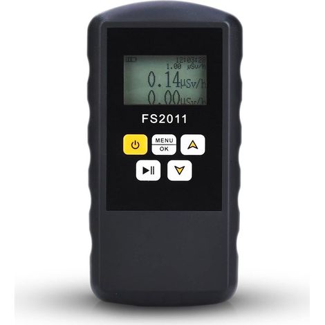 Détecteur de rayonnement nucléaire FS2011 – Compteur Geiger β γ χ avec écran LCD – 2 méthodes de détection – 3 alarmes – Plage d'énergie 50 KVE-1,5 MEV (1/5)