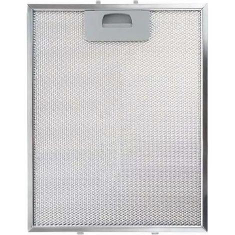 Filtro Aluminio Teka DH2 90 INOX  Medidas 340 x 283 mm  Recambio Original 81484160  Filtro Antigrasa Metálico con Pestaña