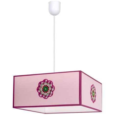 Lampada a sospensione Petalo 1xe27 Rosa Regx35x35 de FABRILAMP. (1/2)
