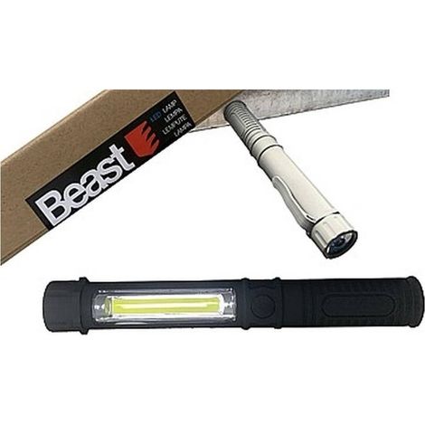 Lampe de Garage COB 2W LED 1W 164 mm - Magnétique - 3xAAA - Éclairage Pratique et Efficace - Haute performance - Beast (1/3)