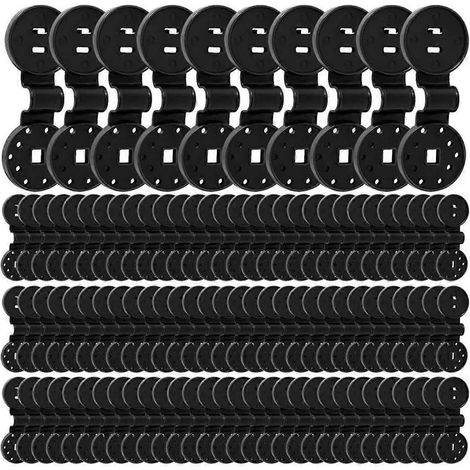 Filiyano-200 clips en plastique pour auvents, stores extérieurs, filets de protection solaire, abris de jardin et de camping (1/5)