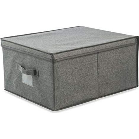 Scatola cambio stagione box in tessuto per abiti e biancheria salvaspazio armadio -33 x 40 cm