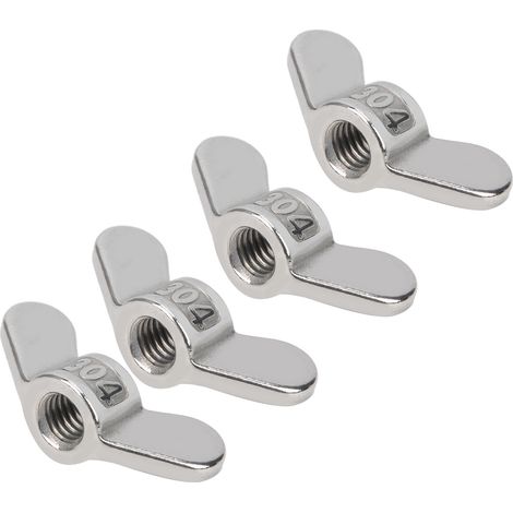 Lot de 10 écrous papillon M8 en acier inoxydable 304 - Accessoires de fixation (1/5)