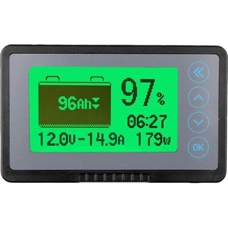 500A Moniteur de Batterie Haute et Basse Tension Programmable Alarme Plage de Tension 10V-120V et Jusqu'à 500A Compatible avec Les Batteries Gel Scellées au Lithium 12V (1/5)