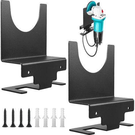 2 supports pour meuleuse d'angle, meuleuse d'angle pour meuleuse de 12,7 cm, support de meuleuse d'angle mural, support d'outils de coupeur, polisseuses (1/5)