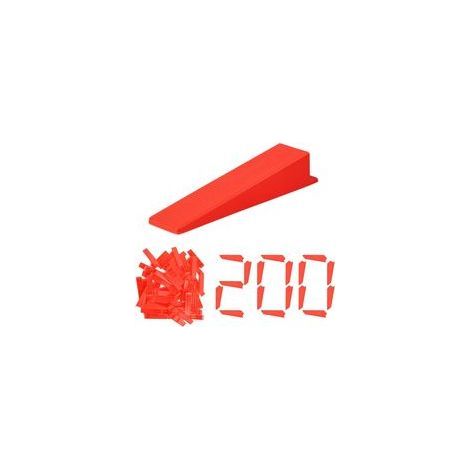 Lot de 200 PiècesSystème de Nivellement Carrelage, Cale réutilisables Autonivelant, Cales de serrage pour Carrelage, Outil Niveleur du Carreleur Systeme de Nivellement à Pince (1/5)