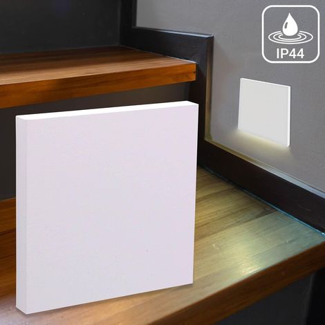 LED Treppenleuchte IP44 eckig weiß - Lichtfarbe: CCT 1,5W - Lichtaustritt: Kato (1/5)