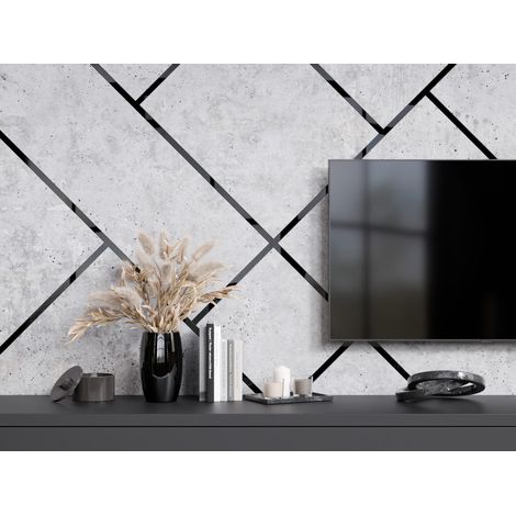 Ilcom striscia decorativa I autodesiva in acciaio inossidabile 28mm x 6000mm x 0.35mm - Nero lucido (1/5)