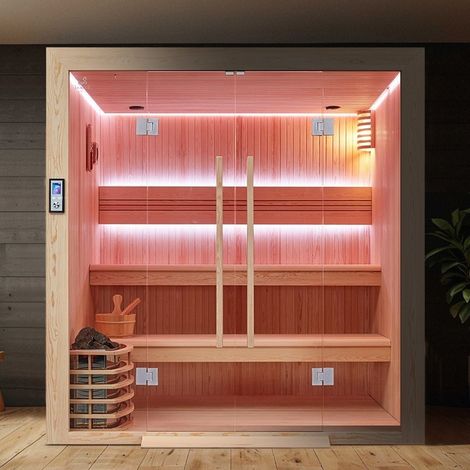Sauna Boreal® Siberia PRO 200 - 4 à 6 places - 200 x 170 x 210 (1/5)