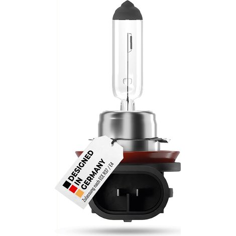 alca® H11 Halogen Lampe Auto I PGJ19-2 I 12V 55W Halogen Scheinwerfer I 3250 K I Scheinwerferlampe Glühbirne I KFZ