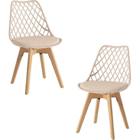 Packs Sillas Comedor - Pack 2 Sillas Mima - Beige Tapioca (1/4)