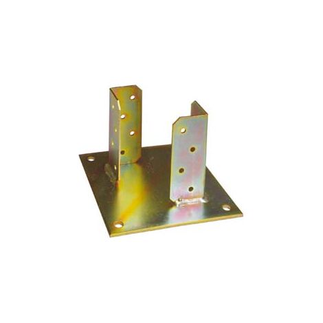 SUPPORTO A PAVIMENTO CON PIASTRA PER TRAVE  base mm.180x180 p/trave da mm.120x120x130h.    QUALITY