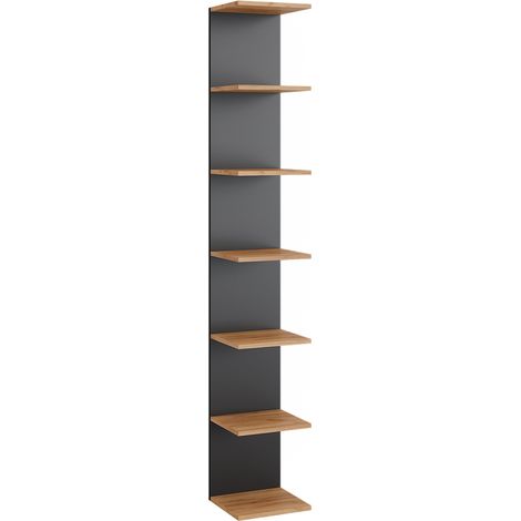 Étagère murale Paolo, Anthracite, 30x190cm, Vicco