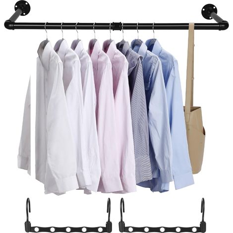 Tringle Vêtements Murale Industriel 88cm (1/5)