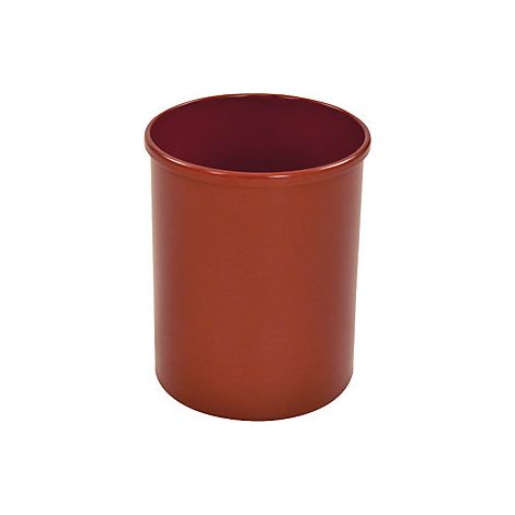 Papelera  acero  redonda  capacidad 15 l  H x Ø 309 x 255 mm