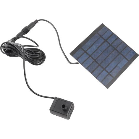 Pompe de Fontaine Solaire, Pompe de Fontaine à énergie Solaire avec Kit de Panneau d'alimentation, Mini à Eau à Panneau pour Bain d'oiseaux, Piscine de Jardin (1/5)