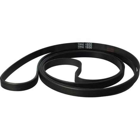 vhbw Drive Belt Replacement for 421001677200, 27236, 40001012, 1930 PH 7, 41006470700608, 346774 for Tumble Dryer - 193 cm, Black