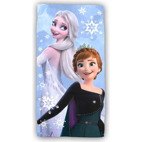 Disney Frozen Baumwolle Strandtuch Frottee Badetuch mit Premium Druck, 70x140 cm (1/2)