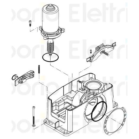 beninca pièce détachée moteur assemblé pour bull424sw 968601942